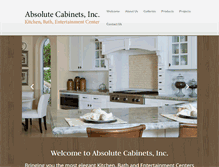 Tablet Screenshot of absolutecabinetsinc.com